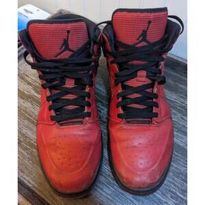 Air Jordan Retro  97  Men's Red High Top Basketball Shoes Size 13